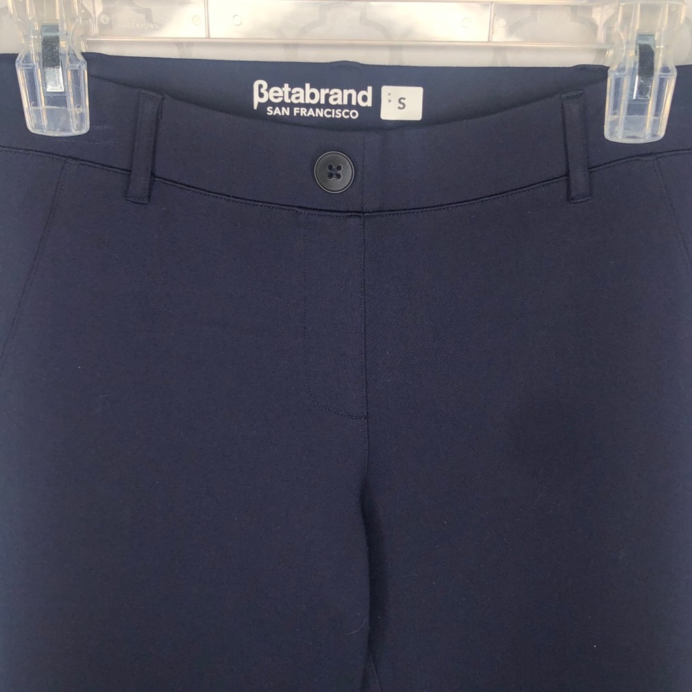 Betabrand Navy Dress Yoga Stretch Pants Small